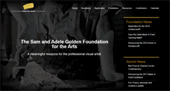 Desktop Screenshot of goldenfoundation.org