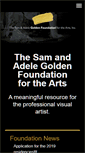 Mobile Screenshot of goldenfoundation.org